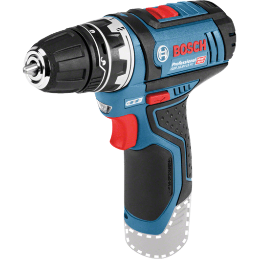 Bosch GSR 12V-15 FC Flex Professional 1300 RPM Zonder sleutel 600 g Zwart, Blauw