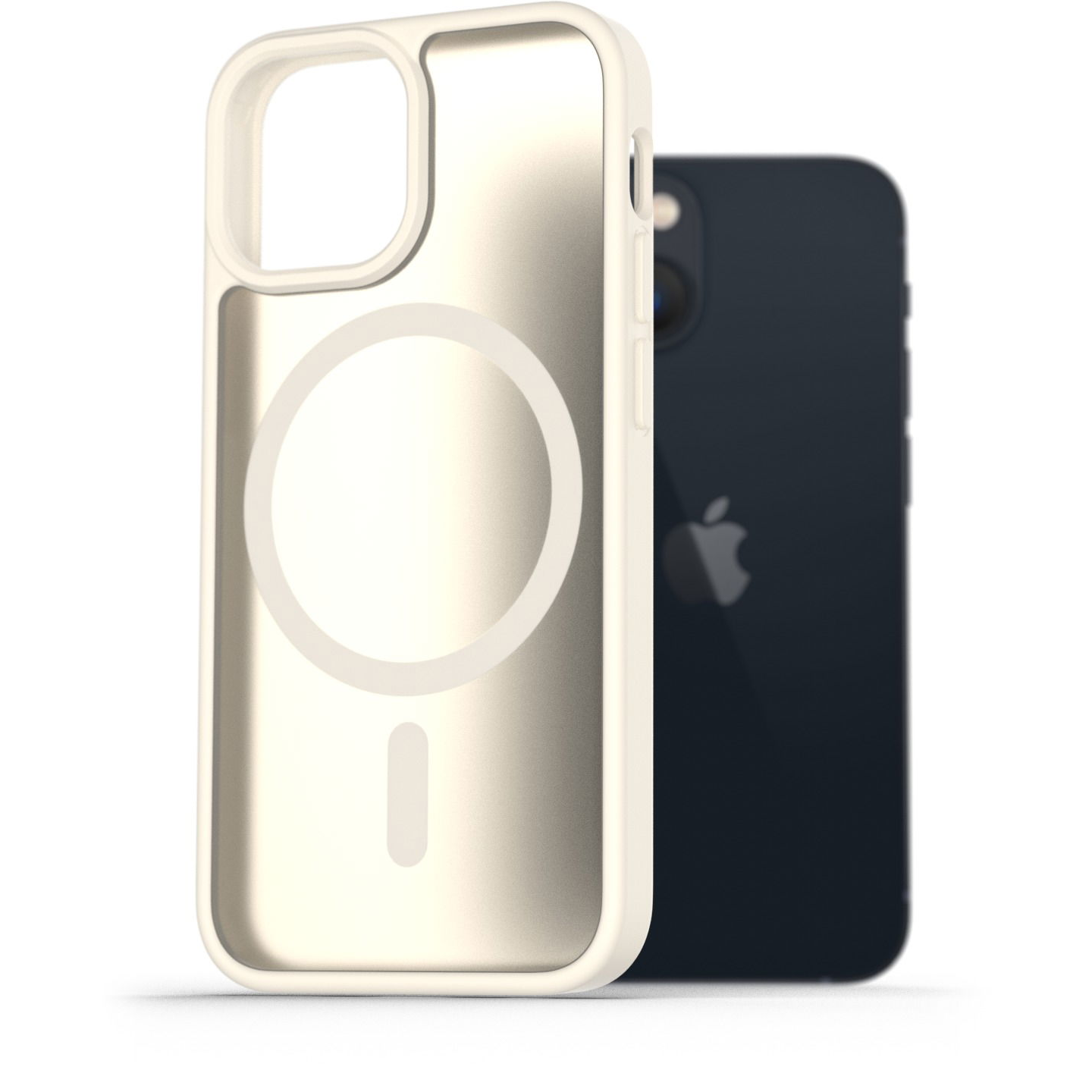 AlzaGuard Matte Case Compatible with Magsafe iPhone 13 mini fehér tok (AGD-PCMM70W)