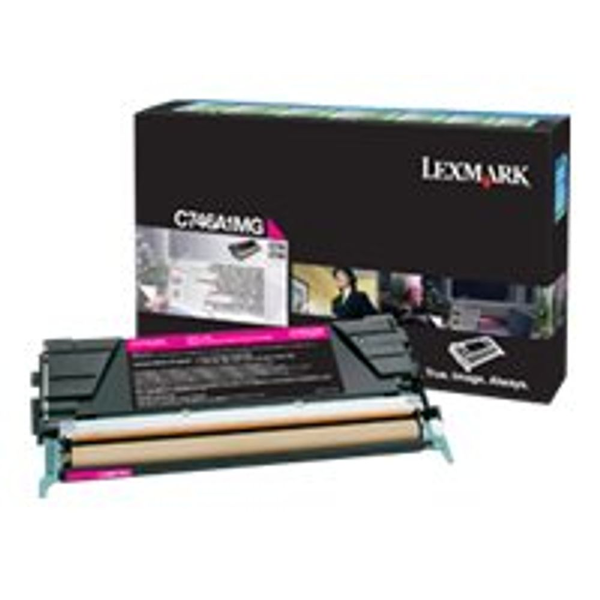 Lexmark C746A1MG tonerová náplň 1 kusů Originální Purpurová