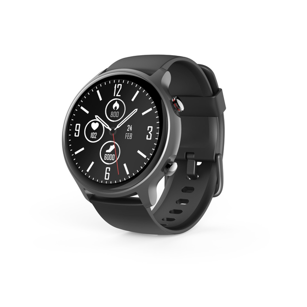 Hama Fit Watch 6910 3,25 cm (1.28") LCD 46 mm Digital Touchscreen Grau GPS