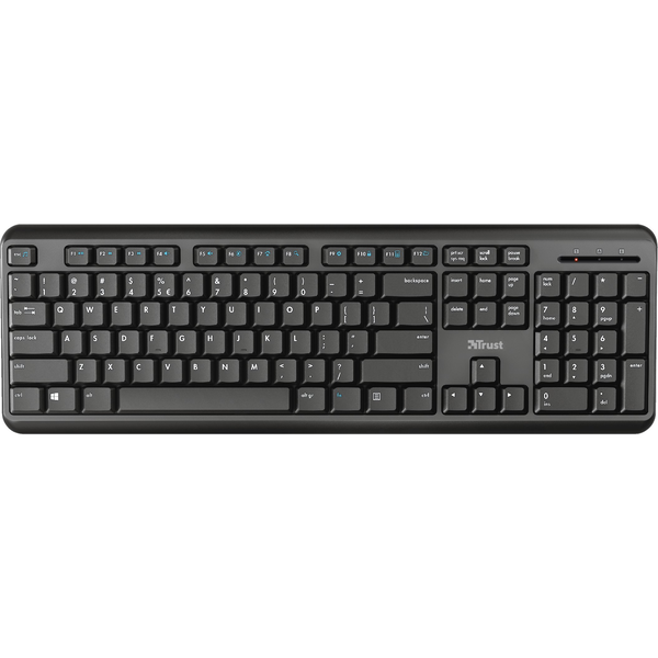 Trust TK-350 tastatur Kontor RF trådløst QWERTZ Tysk Sort