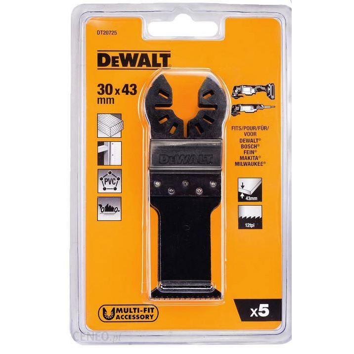 DeWalt DT20725 5 db.-os csomag gyorsvágó fafűrészlap 43 x 30mm (DT20725-QZ)