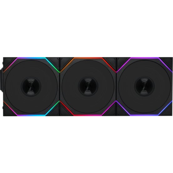 Lian Li UNI FAN TL Wireless 120 rendszerhűtő - ARGB, PWM, 200-2600rpm, 33dBA, fekete, 3db + kontroller (12TL1W3B)