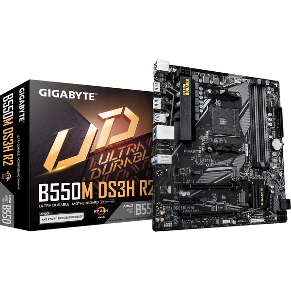 GIGABYTE B550M DS3H R2 scheda madre AMD B550 Socket AM4 micro ATX
