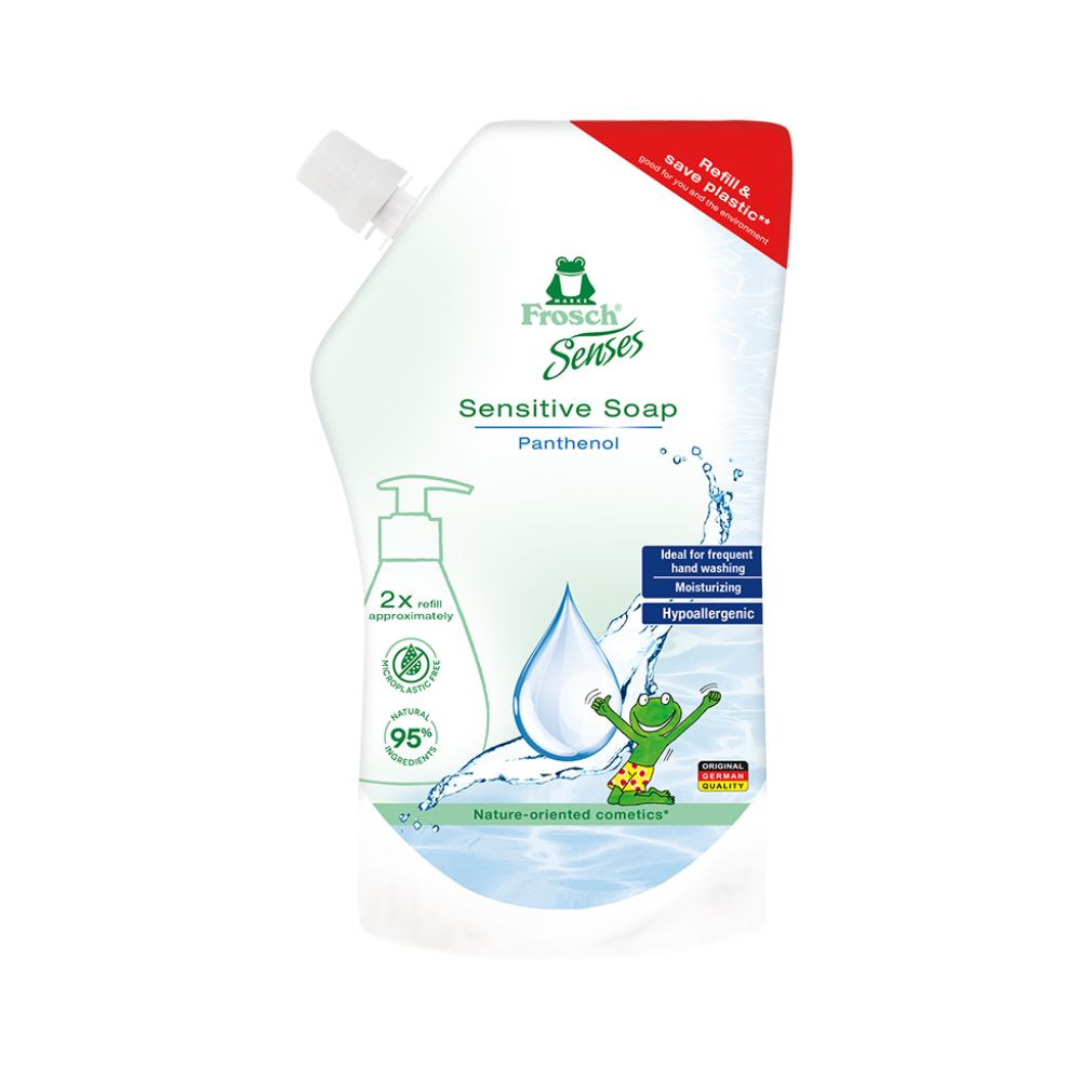 Frosch Tekuté mydlo Sensitive pre deti – náhradná náplň 500 ml