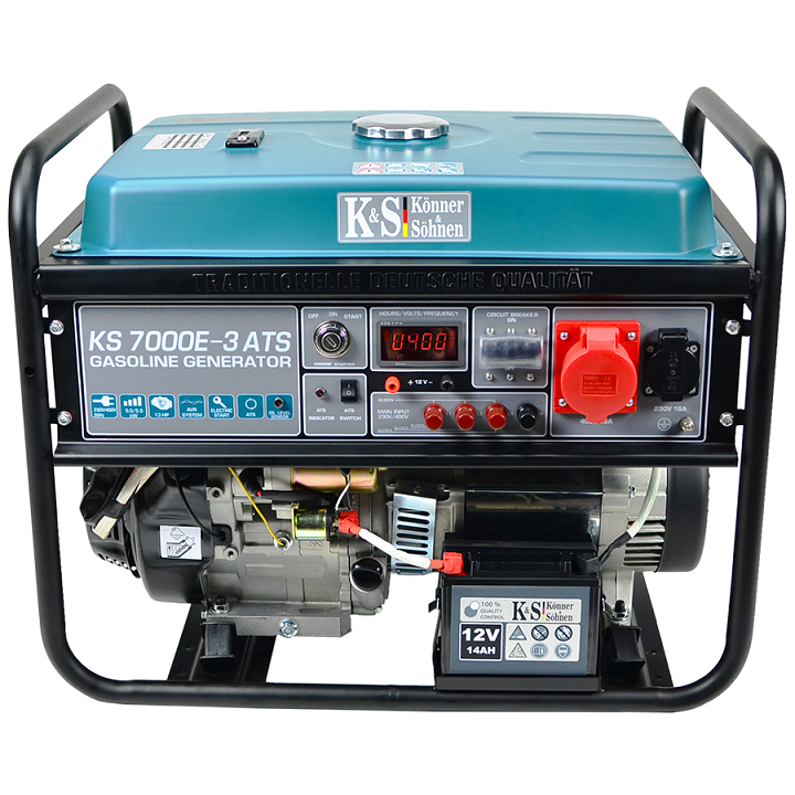 Egyfázisú asztali áramfejlesztő Könner & Söhnen 5500 W benzin (KS7000E-3ATS)