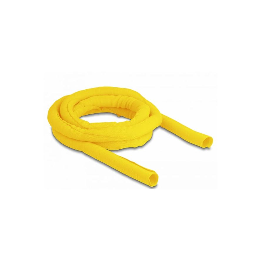 Delock Szőtt önzáródó karmantyú hőállóság egészen 2 m x 19 mm-es, sárga (20870)