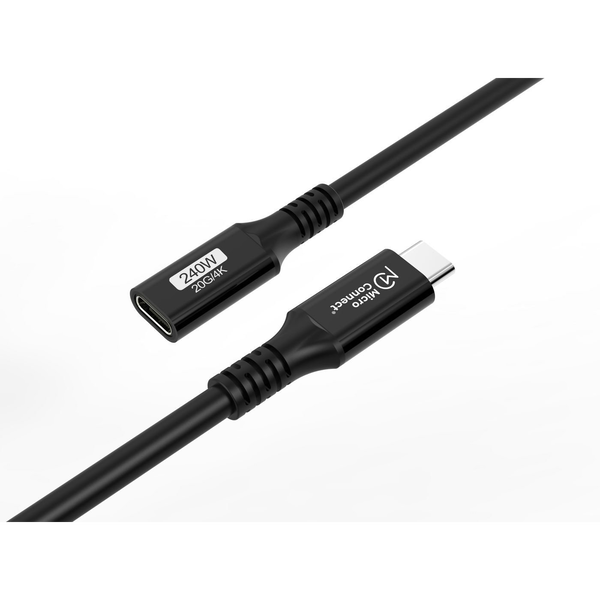 Microconnect USB3.2CC015EX USB-kabel USB 3.2 Gen 2x2 0,15 m USB C Sort