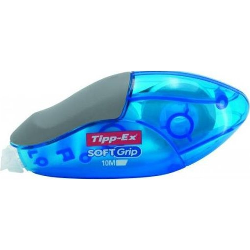 Tipp-ex Cinta Correctora Soft Grip Aplicacion Frontal 4 2mmx10m Cuerpo Azul Transluci...