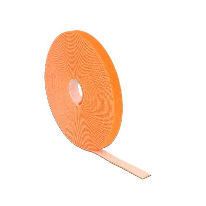 Delock hurkolható rögzítő 10m x 13mm narancs (18744) (delock18744)