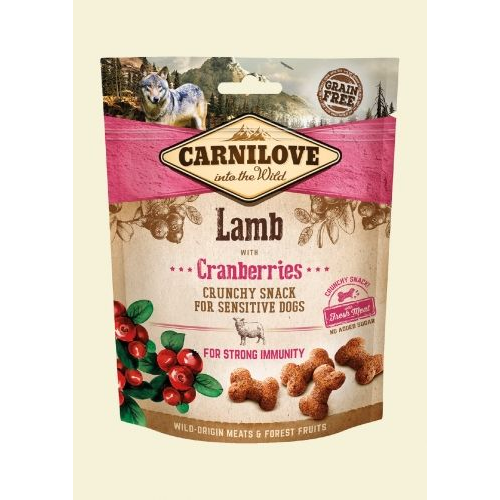 Carnilove Dog Crunchy Snack Lamb & Cranberries- Bárány Hússal és Vörös Áfonyával 200g (93073)