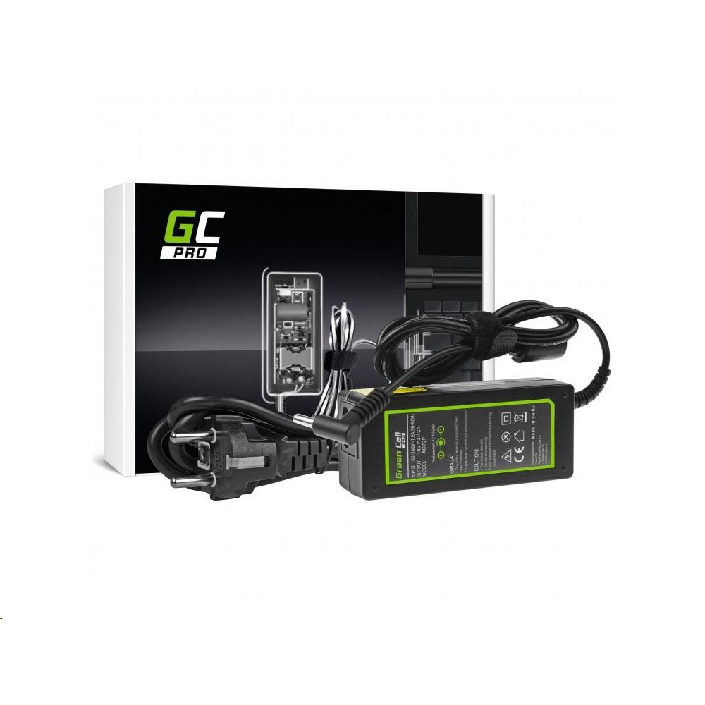 Green Cell PRO Notebook töltő 19V 3.42A 65W az AsusPro BU400 BU400A (AD72P) (Green Cell AD72P)