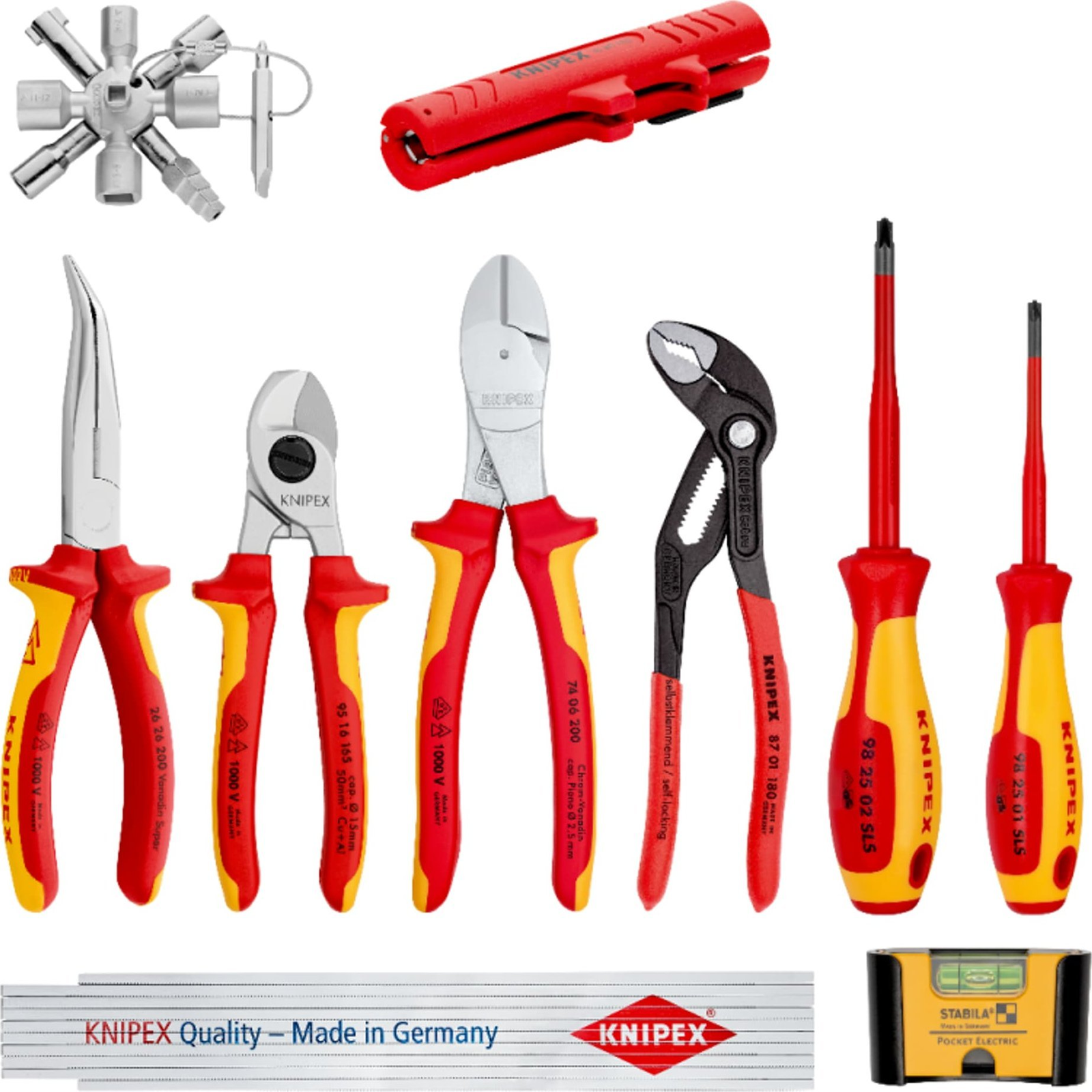 Knipex Elektro 1 Szerszámkészlet (10 db / csomag) (00 20 90 V01)