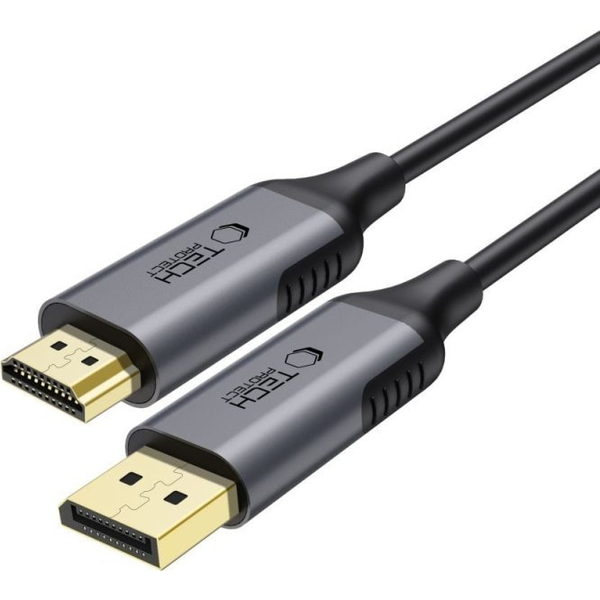 Kabel DisplayPort - HDMI Tech-Protect UltraBoost 4K 60Hz 2 m černý