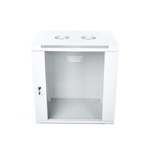 Стенен шкаф, Digitus, RAL 7035 12U, 600x450mm, 19", сив