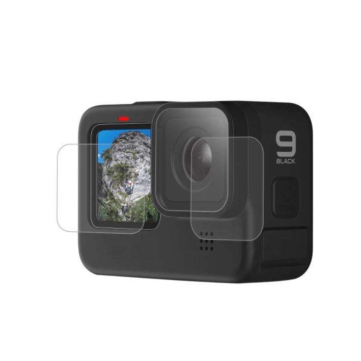 Telesin GoPro Hero9/10 kijelző- és lencsevédő edzett üveg fólia (GP-FLM-901) (GP-FLM-901)