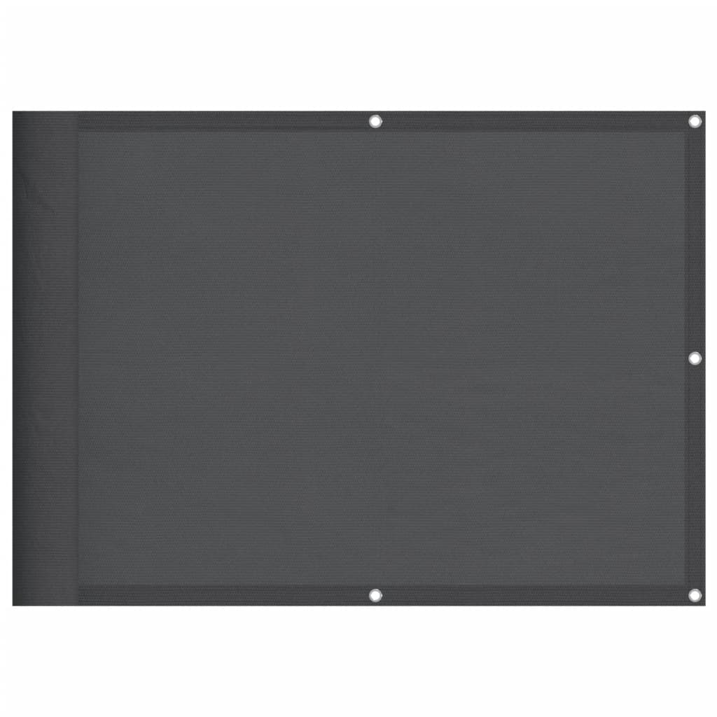 antracitszürke 100% oxford poliészter erkélyparaván 75 x 700 cm (4000046)