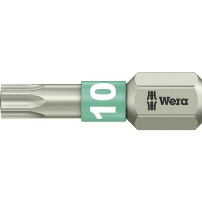 TORX® nemesacél bitek, 25 mm Wera 05071032001 T 10 6,3 mm (1/4) hatlapú DIN 3126-C 6,3, ISO 1173 Hossz:25 mm (05071032001)
