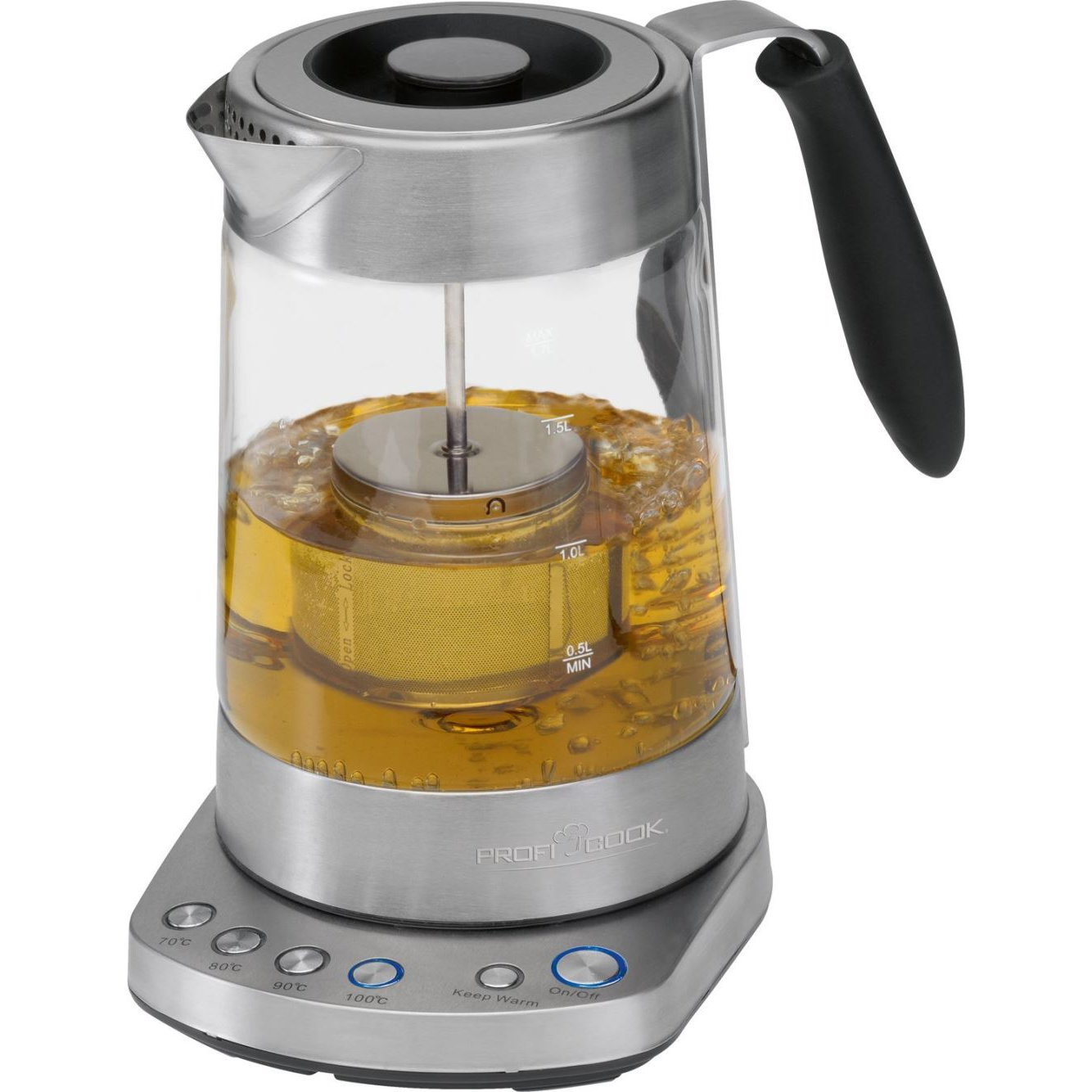 ProfiCook WKS 1020G vízforraló rozsdamentes acél teafilterrel (WKS 1020)