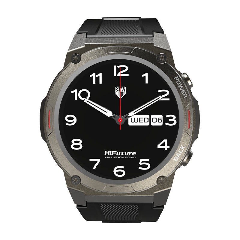 HiFuture FutureGo Mix2 Okosóra 1.43" AMOLED - Fekete (FUTUREGOMIX2 (BLACK))