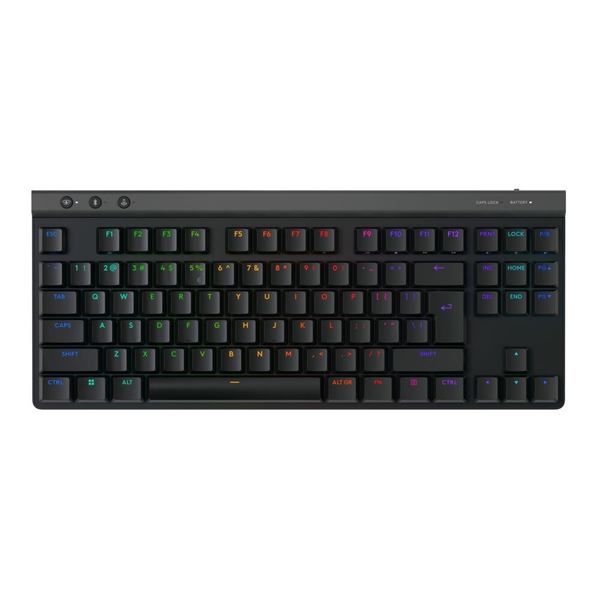 Клавиатура Gaming Logitech G515 TKL, Механична, Ultraslin, Lightspeed, Wireless&Bluetooth, Черен