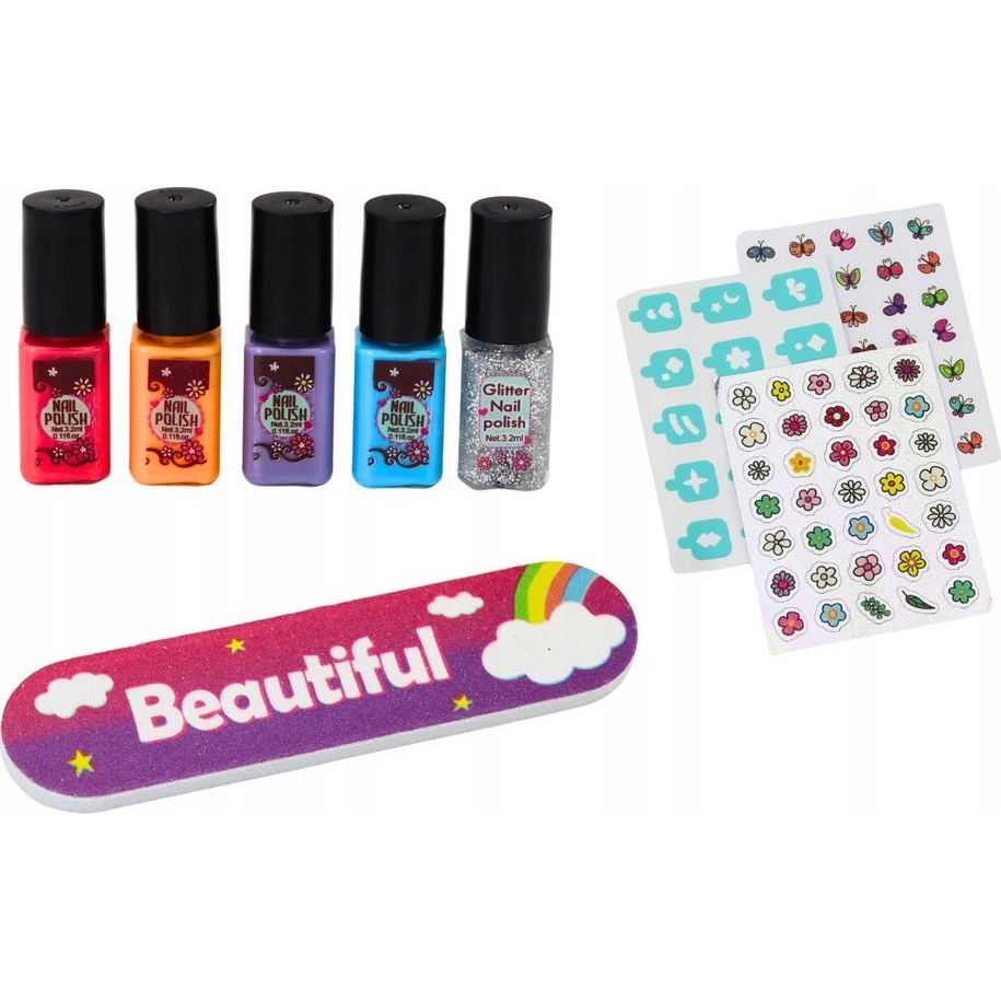 Körömformázó Készlet - Manikűrhöz, Lakkokkal, Matricákkal, Szárítóval