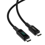 Кабел Acefast C6-03, USB-C към USB-C, 2m, 100W, 20V, 5A, черен