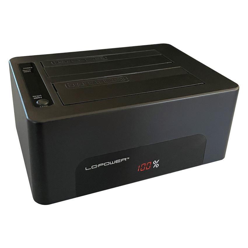 LC Power LC-DOCK-U3-V 2.5"-3.5" merevlemez dokkoló (LC-DOCK-U3-V)