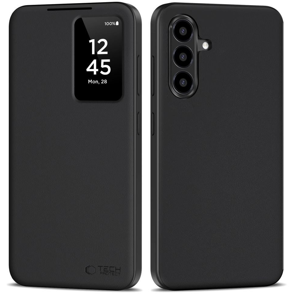 TECH-PROTECT Smart Wallet oldalra nyitható tok Samsung Galaxy A56 fekete (5906302368341)