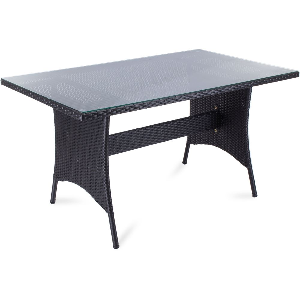 Stôl Fieldmann technorattan RATTAN čierny