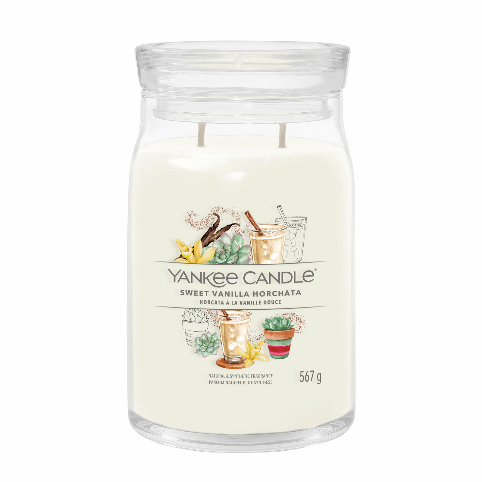 Yankee Candle Signature Sweet Vanilla Horchata Illatgyertya 567g (1749332E)