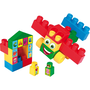 Nagy építőkocka szett kék elemekkel 26db-os - Wader