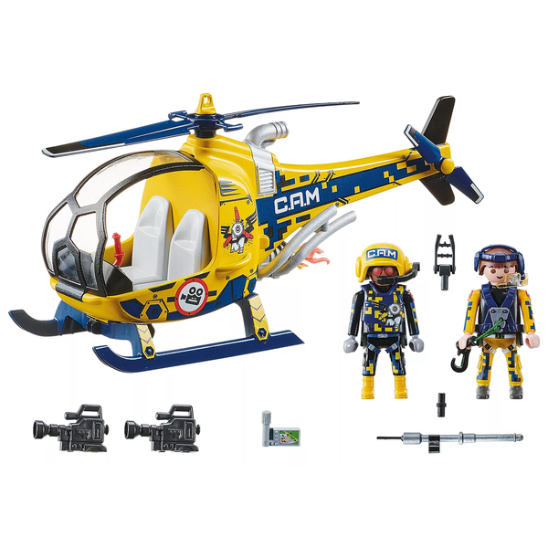 Playmobil Air Stuntshow Filmcrew helikopter