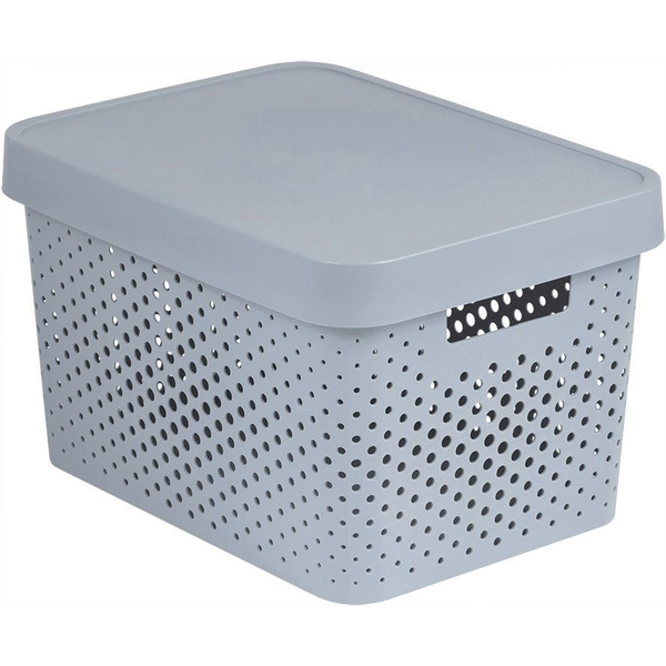 Curver INFINITY DOTS doboz 17 L - szürke
