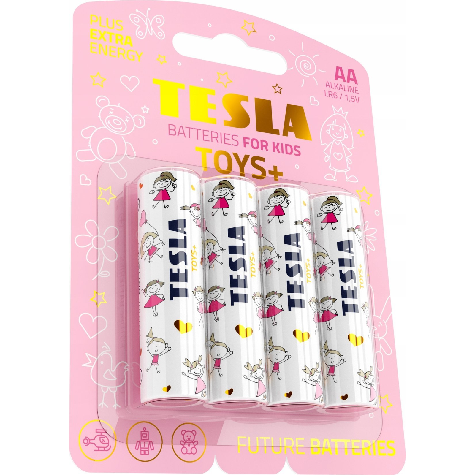 TESLA Alkáli Elem AA TOYS+ GIRL[4x120] (M LB TESLA - 11060421)