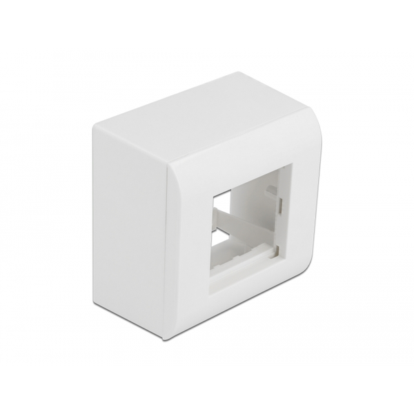 DELOCK Easy 45 Aufputzgehäuse 82x82 mm weiß