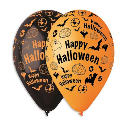 Léggömb 30cm - Happy Halloween (10 db) (11-PRINTHALLOWEENUJ)
