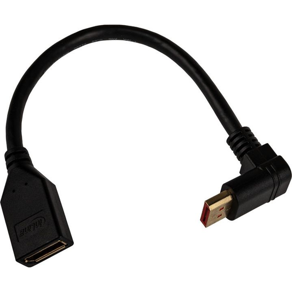 InLine 17159O cablu DisplayPort 0,15 m Negru