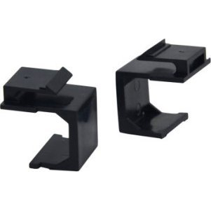Keystone-Buchsenabdeckung 10 Stück/Set schwarz