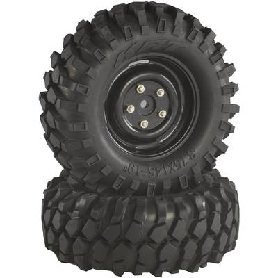 Absima 1:10 Crawler Komplett kerék Offroad V Block Crawler Fekete 2 db (2500031;0)