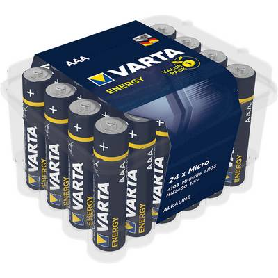 Varta Alkaline, AAA, 24 pack Engangsbatteri