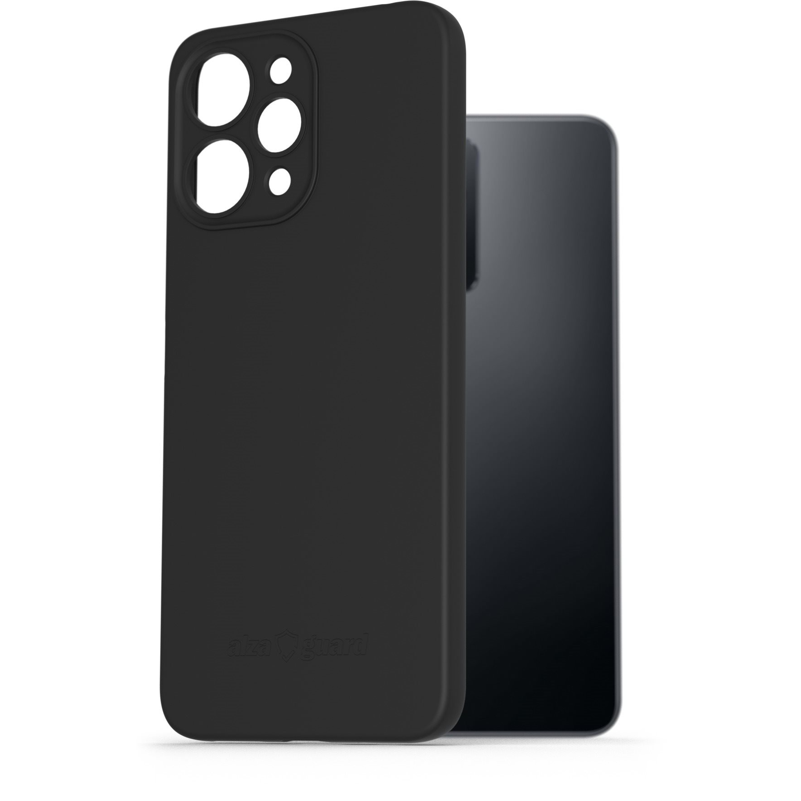 AlzaGuard Matte TPU Xiaomi Redmi 12 fekete tok (AGD-PCT333B)