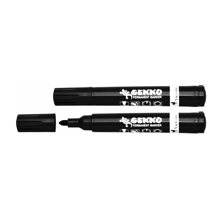 Victoria Gekko 1-3mm Alkoholos marker - Fekete (PY237800)
