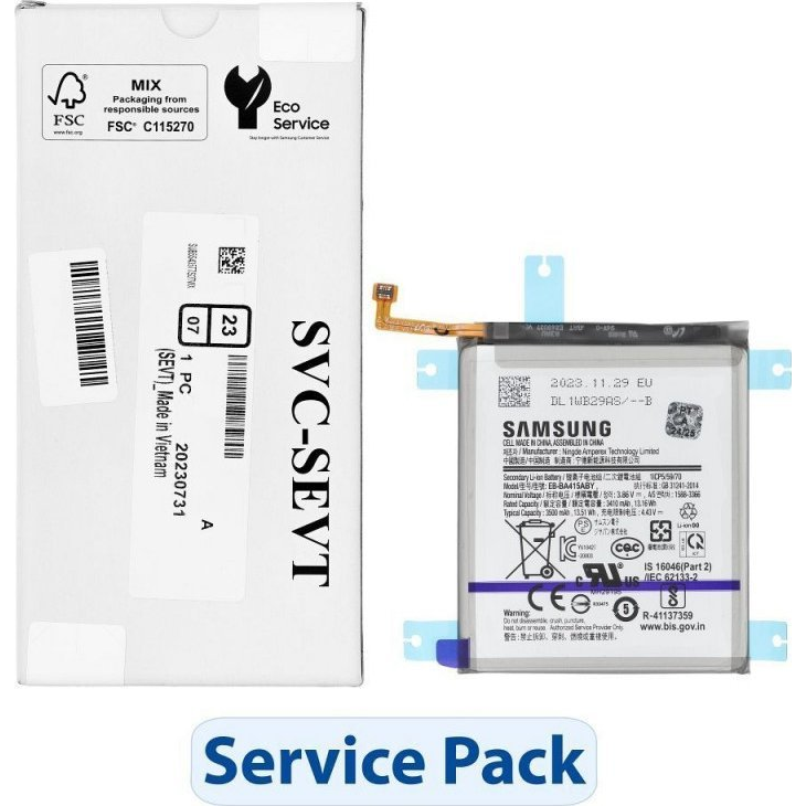 Akkumulátor Gyári ServicePack Samsung Galaxy A72 A725F GH82-25461A