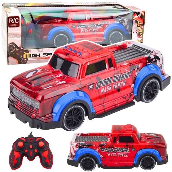 LeanToys Auto Zdalnie Sterowane RC Terenowe Pająk Światła Czerwone