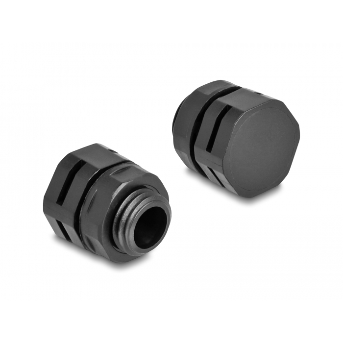 Delock Ventillációs csatlakozó M12 fekete 2 db. (60479) (60479)