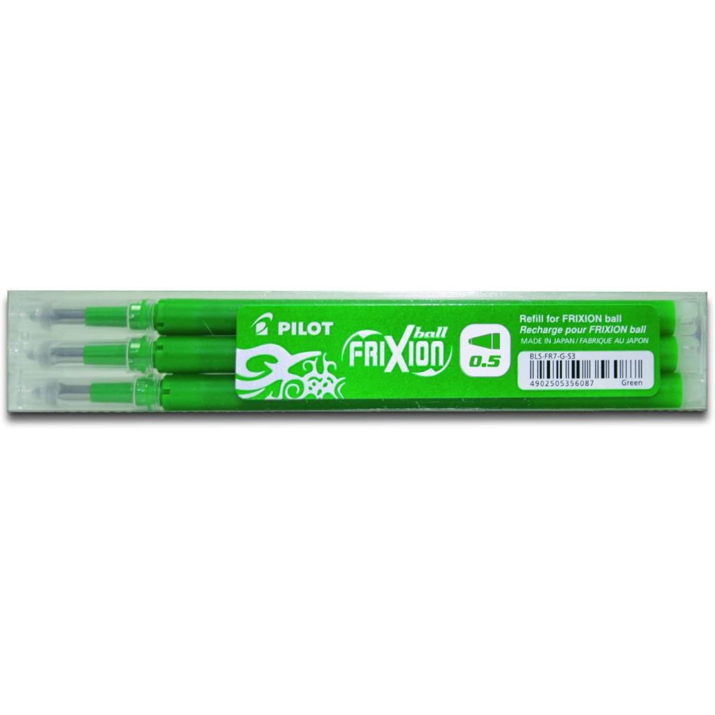 Pilot Frixion 0,5mm 3db-os zöld rollertoll betét (BLS-FR5-G-S3) (BLS-FR5-G-S3)