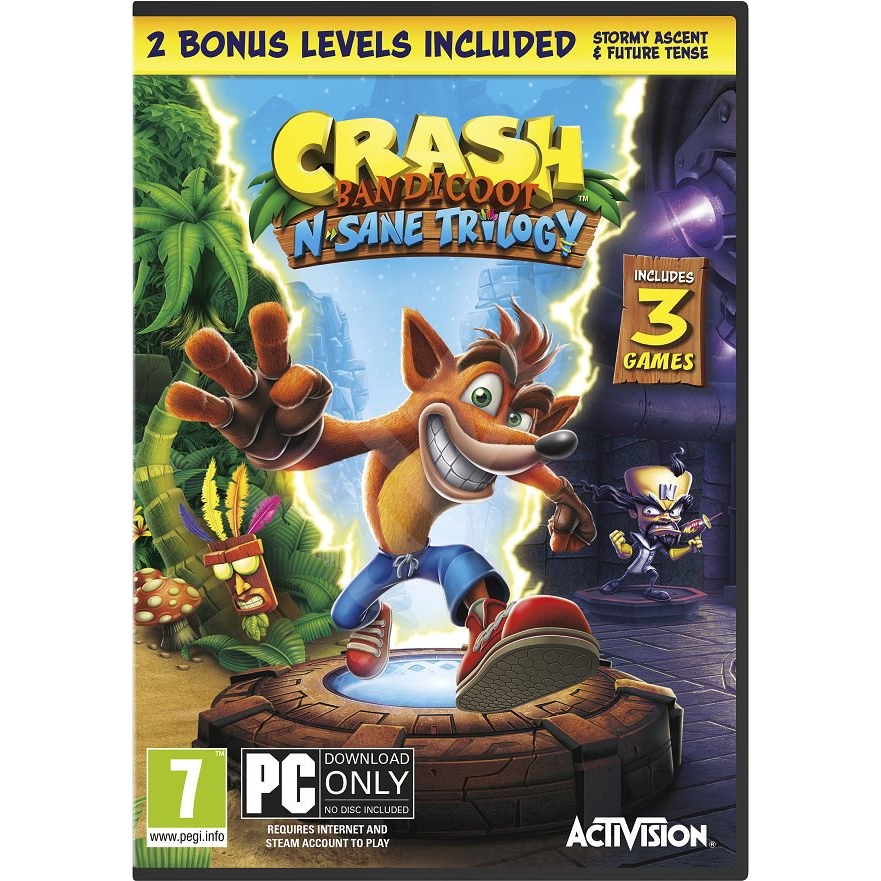 Crash Bandicoot N. Sane Trilogy (PC - Steam elektronikus játék licensz)