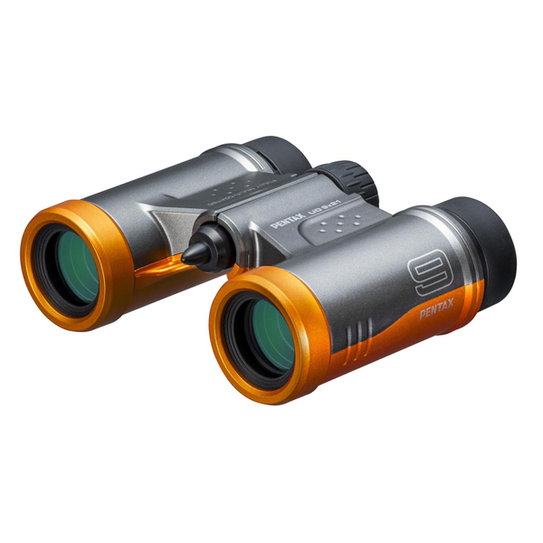 Pentax binoculars UD 9x21, grey/orange
