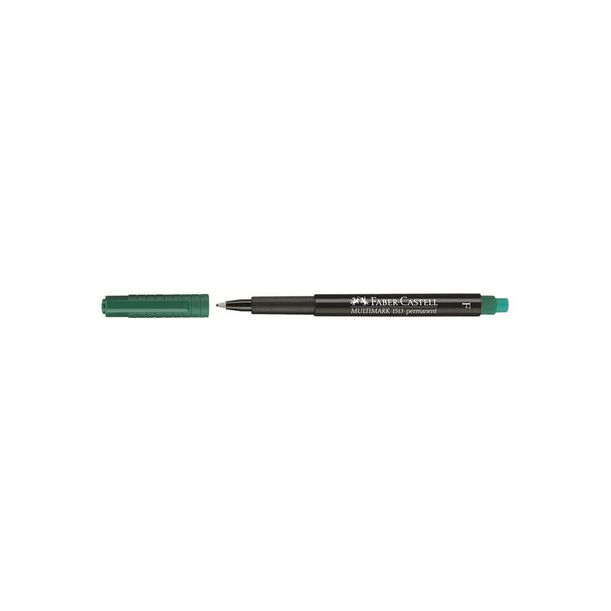 Faber-Castell Multimarkt 0.6 mm Alkoholos filctoll készlet - Zöld (10 db / csomag) (151363)